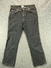Calvin Klein Jeans VTG Womens 6 Black Denim Straight 30x30 Casual Ladies