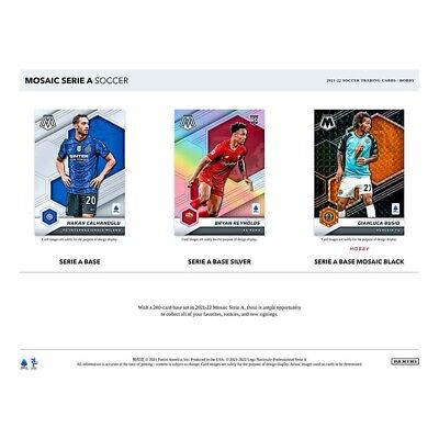 2021-22 Panini Mosaic Serie A Soccer Hobby BOX SEALED 2021-22 Panini Mosaic Serie A Soccer Hobby BOX SEALED