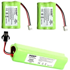 HQRP Two Collar Batteries and Transmitter Battery for Tri-tronics 1064000 DC-12