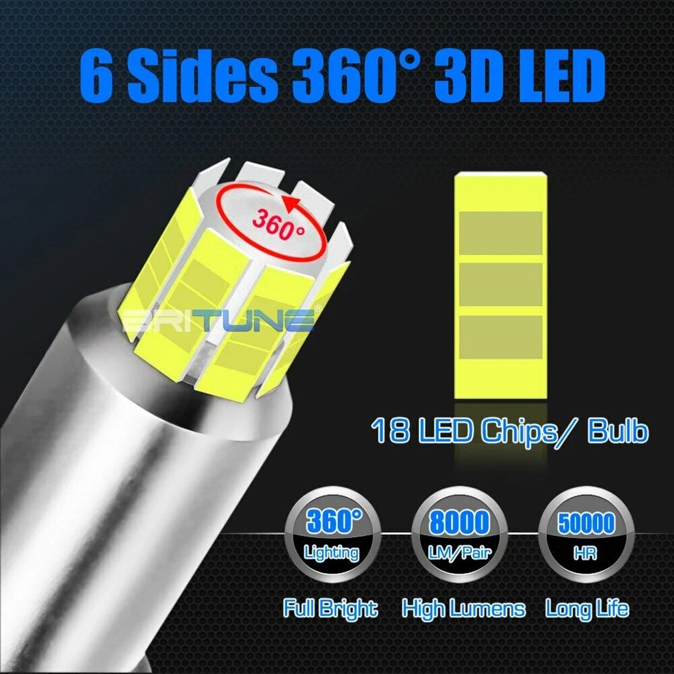 D2H H7 H1 H11 LED Bulbs For Hella G5/Koito Q5 3.0 2.5 Projector Lens Headlight - Image 3 of 4