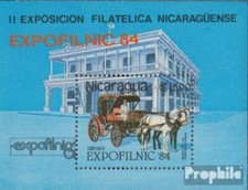 Nicaragua Bloc 160 (complète.Edition.) neuf avec gomme originale 1984 expofilnic