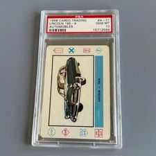 Vintage Cardo Trading Card 1958 Automobiles Cars PSA 10 GEM Mint Lincoln 195-X