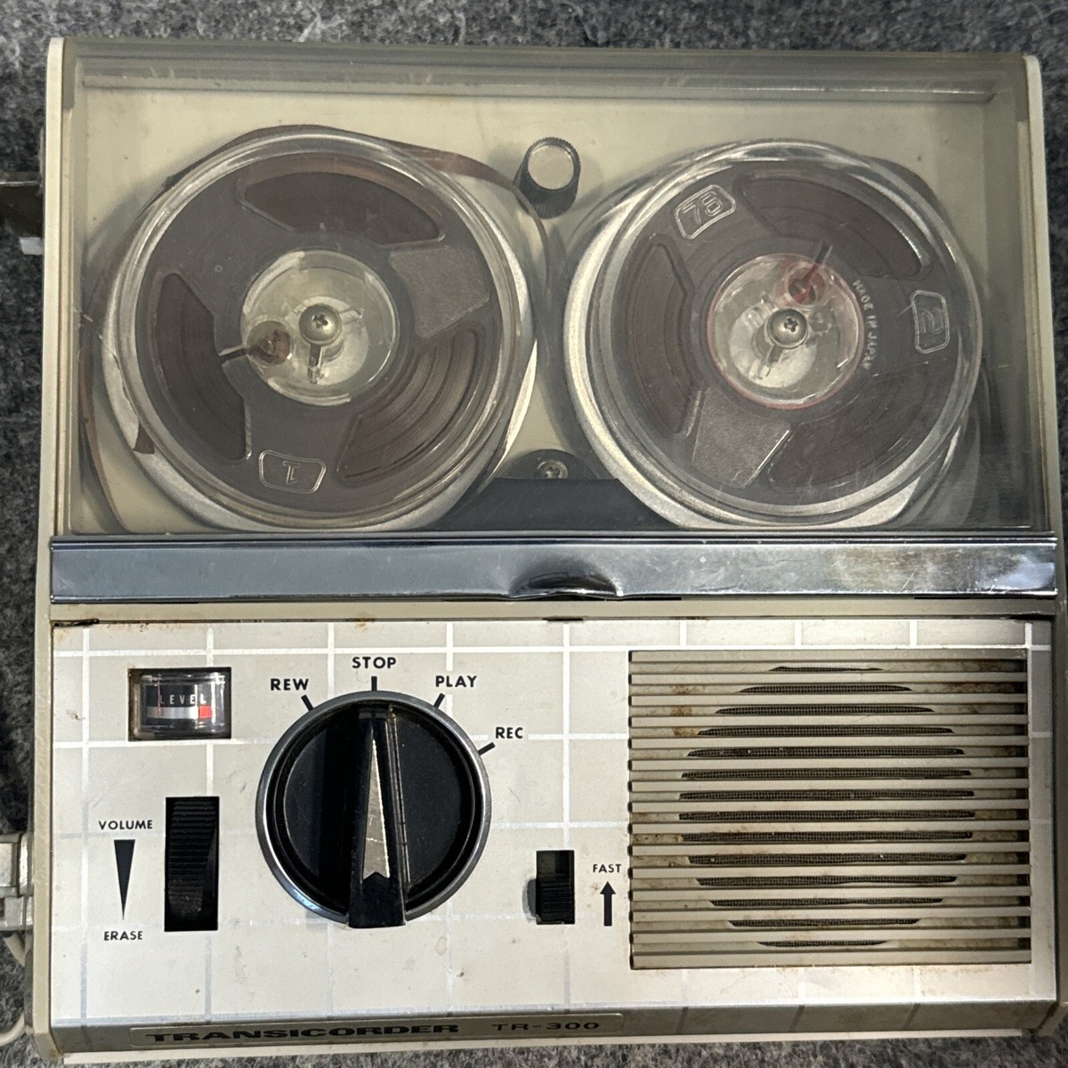 Vintage Tape Recorder Transicorder TR 300 Reel to Reel Japan
