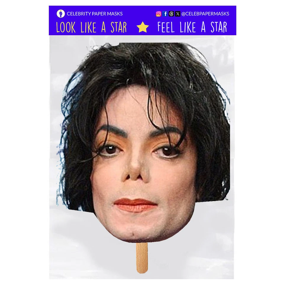 Michael Jackson Masks Celebrity Face Mask Singer - Image 4 of 4