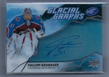 2019-20 UD Ice Philipp Grubauer Glacial Graphs Auto #GG-PG Avalance!