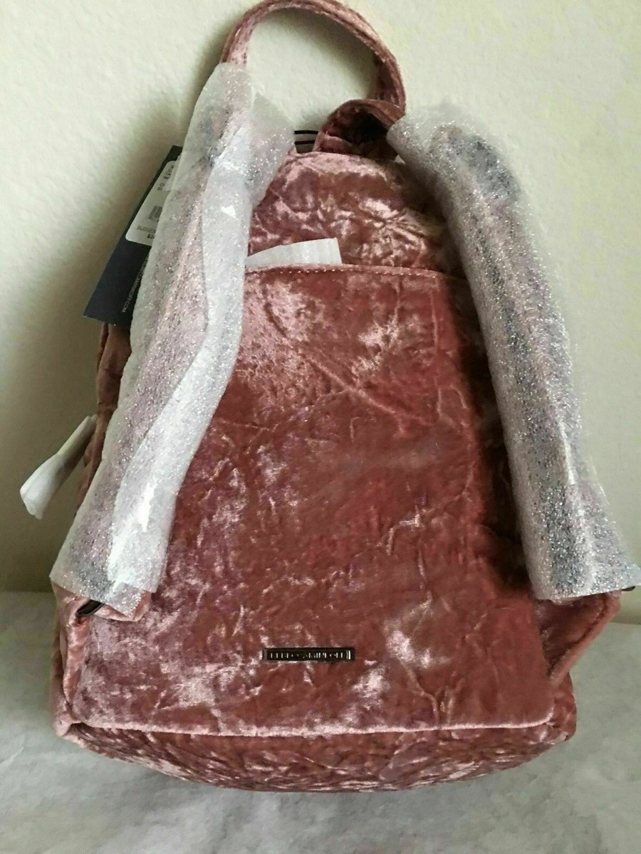 NWT Rebecca Minkoff Medium Julian Velvet Backpack $245 Soft  display picture 3