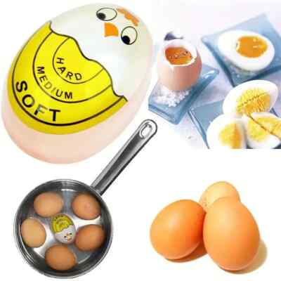1pc Color Changing Egg Timer, Accurately Measure Hard and Soft Boiled Eggs (W)