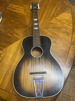Stella Harmony H929 Neck Made In USA Parlor Guitar With Case