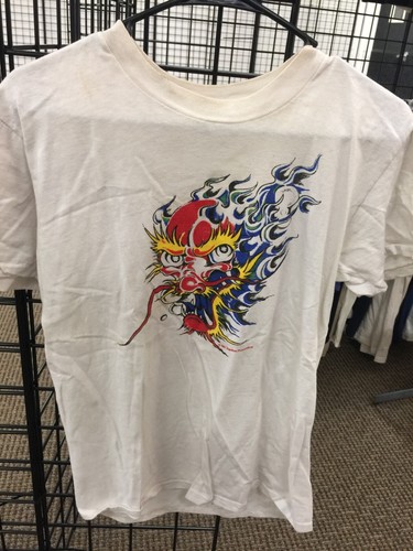 VINTAGE 1987 Johnny Winter Tour T shirt Dragon