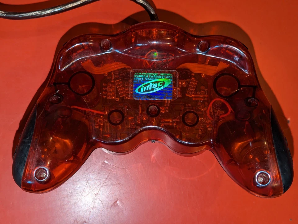 Intec G9805-B Red Playstation 2 PS2 Star Wars Darth Vader Controller Tested - Image 3 of 4