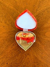 A102 Heart Handmade Natural Wooden Hair Comb Decoration Comb Fine Tooth Comb
