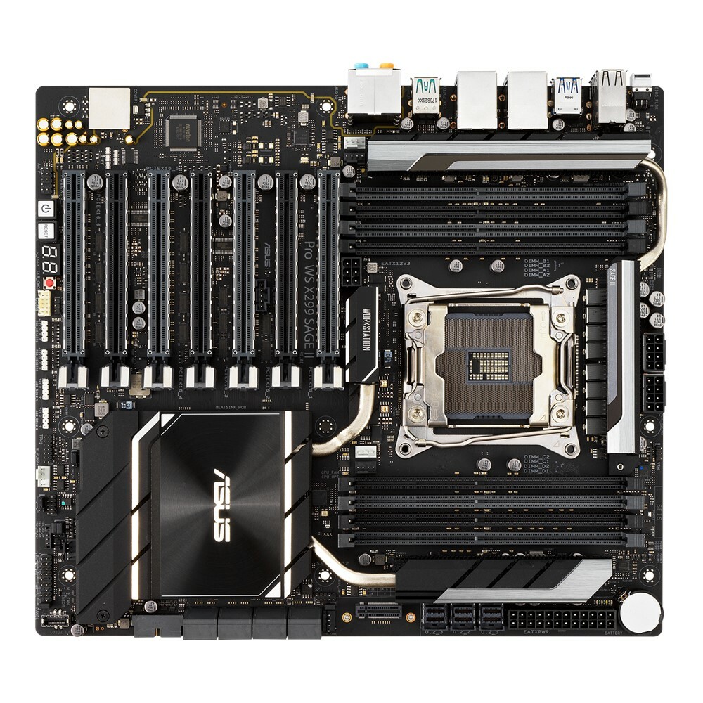 【訳あり・ジャンク品】ASUS WS X299 SAGE (LGA2066) FOR ASUS Pro WS X299 SAGE II Server Motherboard Supports 128GB