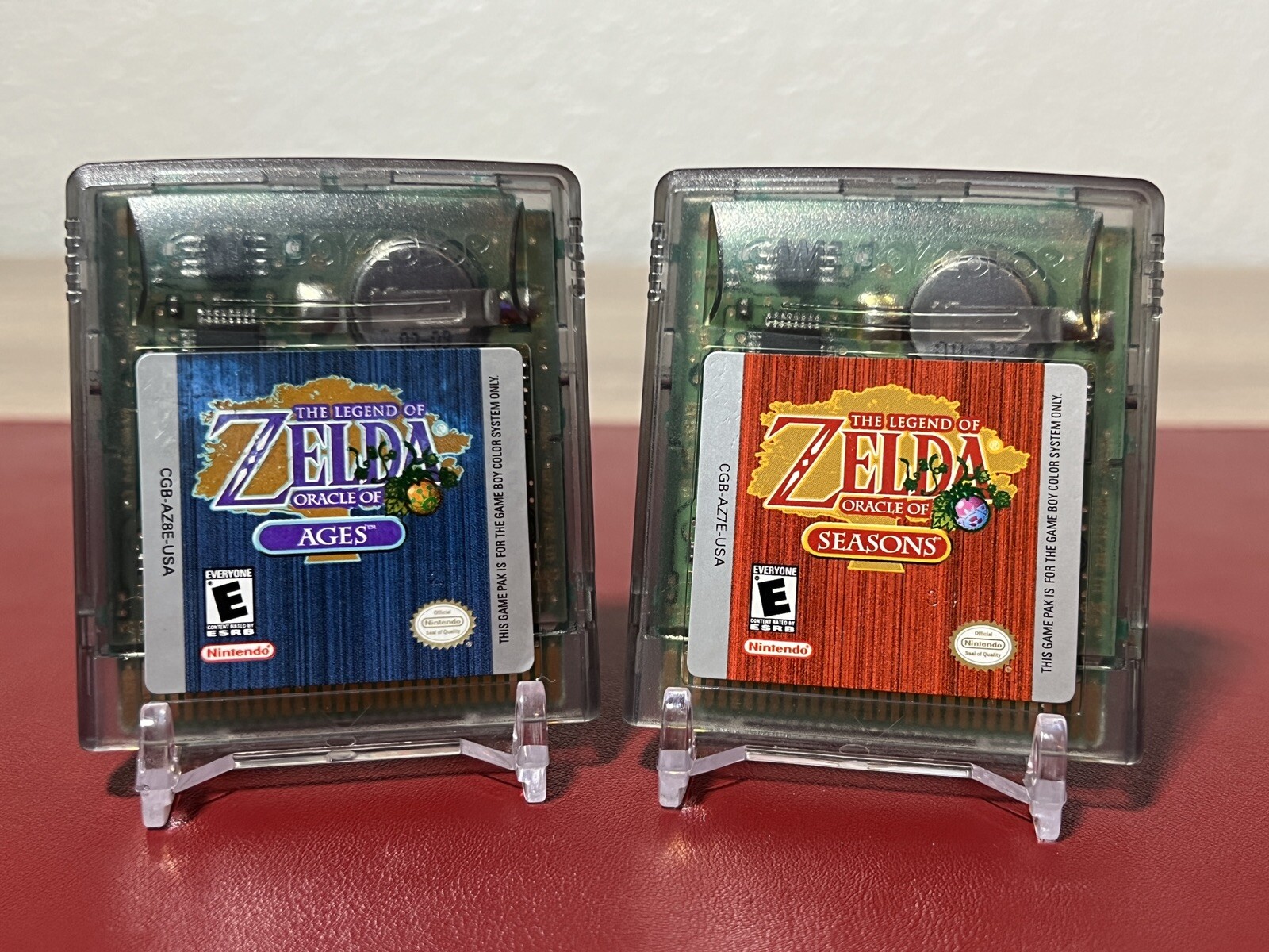 Legend of Zelda Oracle of Ages AND Seasons BOTH Games CIB! Gameboy