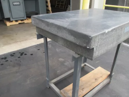 USED DoALL 24"x36"x6" Granite Surface Plate Heavy Duty Steel Leveling Stand