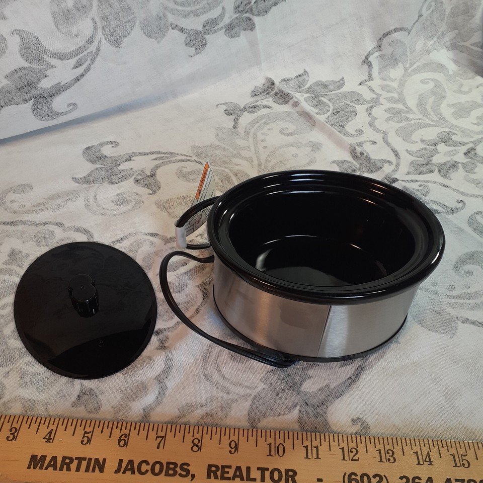 Crock Pot Little Dipper 16 oz OVAL Mini Stainless SCCPOVDIP Never Use
