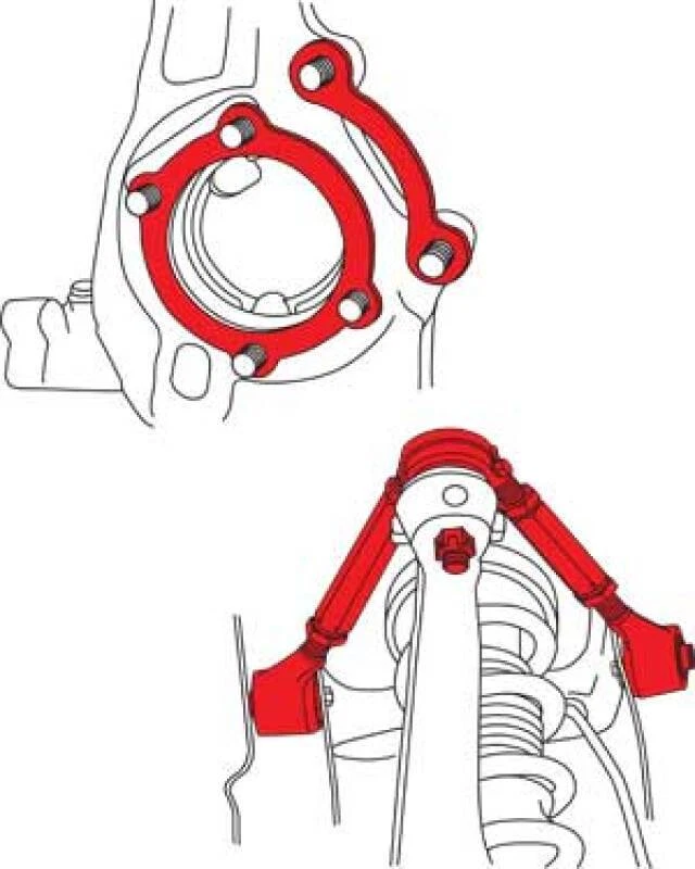 SPC Performance Fits 03-08 Nissan 350Z/03-07 Infiniti G35 Front Adjustable Contr - Image 3 of 3