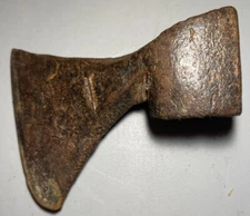 18th / 19th Century Antique Hand Forged Solid Iron Tool Head Nice Shape