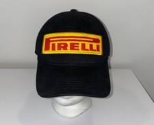 Cappello Otto Pirelli Patch Scritta Berretto Cinghia Schiena Nero Papà Regolabile Taglia Unica