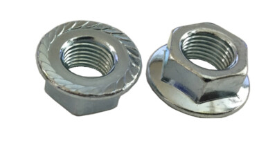 5 M12 - 1.25 JIS Hexagon Flange Nut - with Serrations - Small Hex Class 10 Zinc