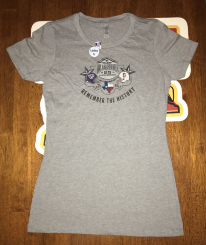 2017 Alamo Bowl T-shirt Women's Small Stanford Cardinal TCU Horned Frogs Gray