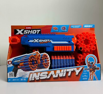 Zuru X Shot Manic Insanity 24x Dart Gun w/ Air Pocket Technology