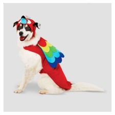 Hyde & Eek! Large Parrot Set Vest Piece Halloween Pet Costume Up to 90lbs