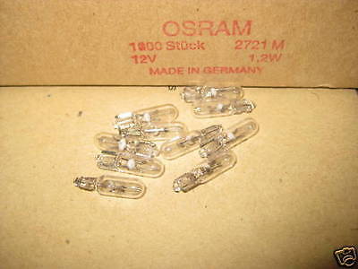 286 T5 miniature sans capuchon voiture tableau de bord dash light bulbs 12V 1.2W amber.