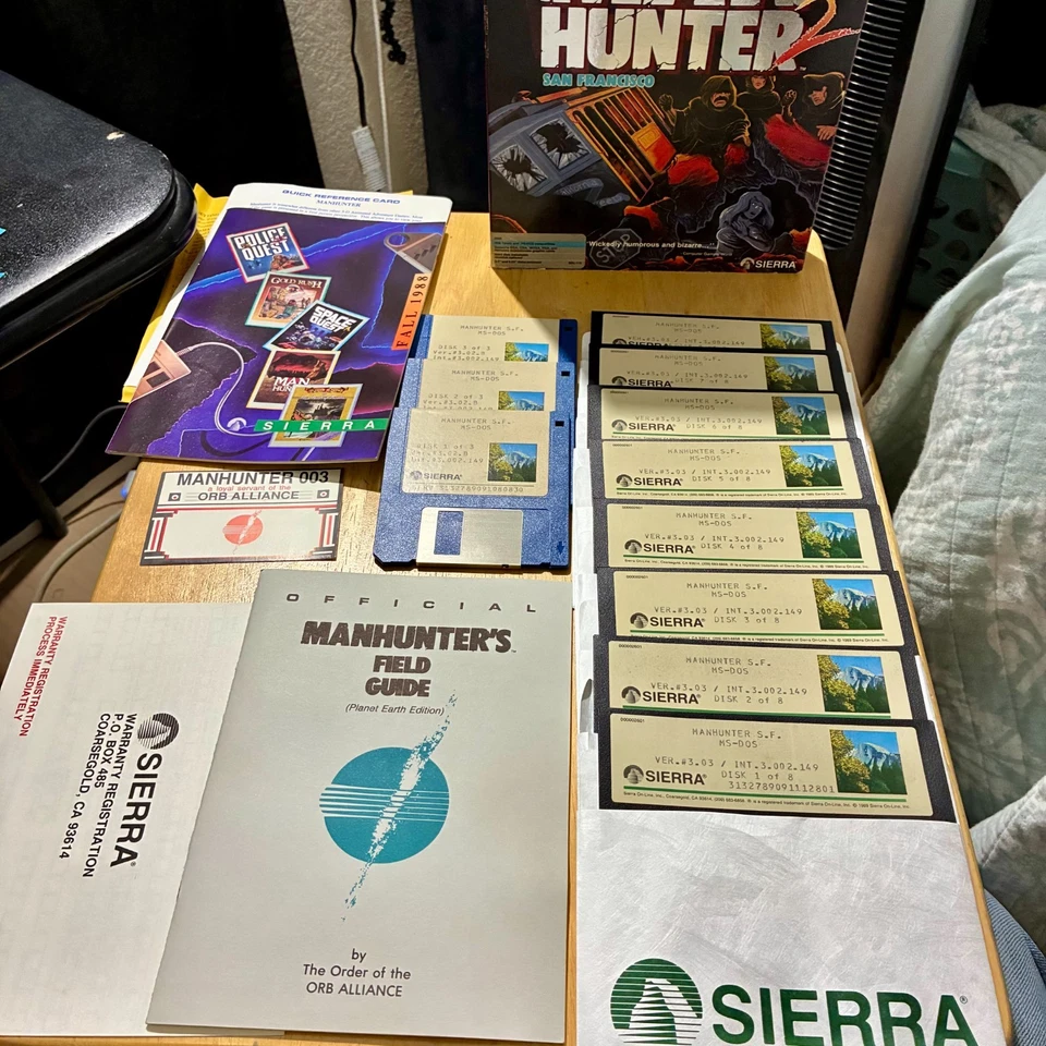 Manhunter 2: San Francisco (1989, Sierra) PC Big Box Game– Vintage Complete-Rare - Image 3 of 4