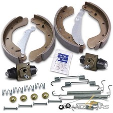 ATEC SATZ BREMSBACKEN TROMMELBREMSE+ZUBEHÖR+RADBREMSZYLINDER FÜR OPEL CORSA B C