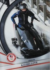 2026 Topps Chrome U.S. Winter Olympic & Paralympic Team Kaysha Love 123 USA