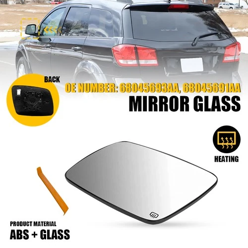 Driver Side Mirror Glass Replacement For 2009-2020 Dodge Journey 68045691AA