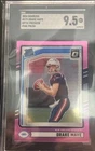 2024 Donruss SGC 9.5 Rated Rookie Drake Maye Optic Preview Pink Prizm (RC)