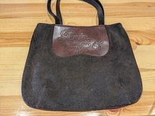 Women's Men's designer handbag Polo Jeans Co Ralph Lauren Tote bag suede leather