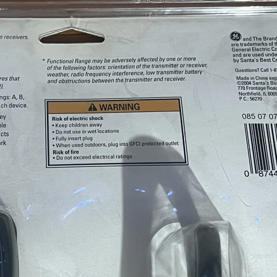 GE WIRELESS Indoor/outdoor Remote Control Outlet WKey Chain Transmitter 100ft - Image 4 of 4