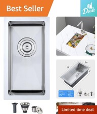 Elegant 10x18 Inch Undermount Stainless Steel Bar Sink - Soundproof Design