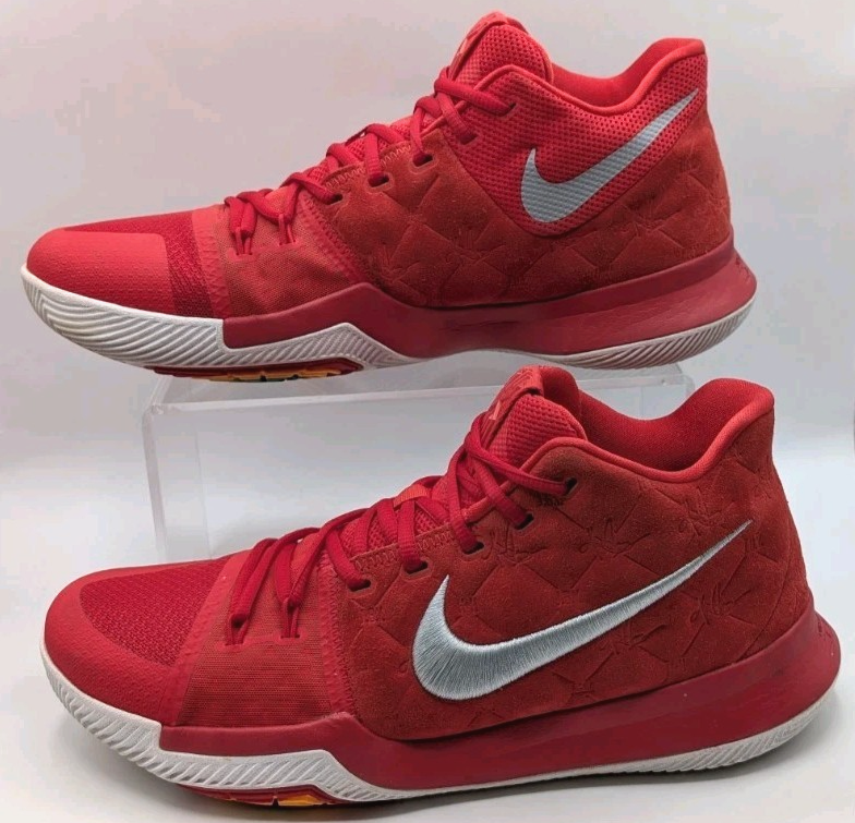 Nike Kyrie 3 University Red Men's Basketball Shoes Sneakers Size