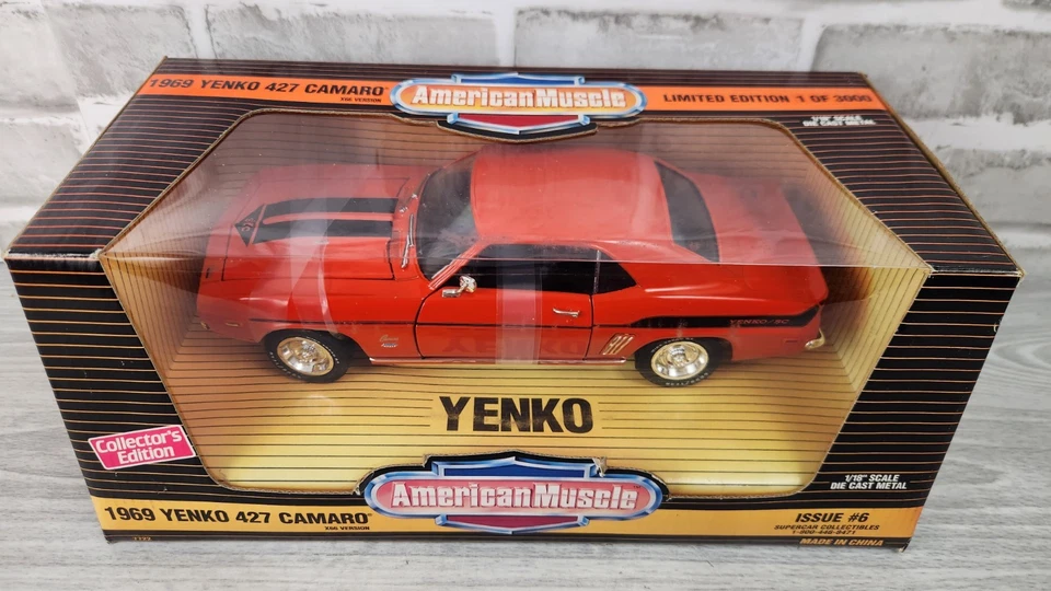 ERTL American Muscle Orange 1969 Yenko 427 Camaro x66 Version 1:18 Diecast 7722 - Image 3 of 4