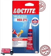 Loctite Nut  Bolt Threadlocker Red 271 Permanent Heavy Duty Adhesive, 6 ml