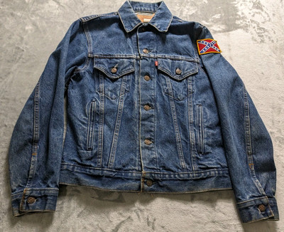 VTG Levis Trucker Jacket Mens 38 Blue Denim 70506 0216 Faded USA Made READ