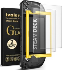 ivoler 2-Pack anti-glare Etched Screen Protector for Steam Deck Matte