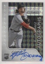 2015 Panini Prizm Auto Black Finite Prizm 1/1 RJ Alvarez #68 Auto 6we