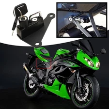 Motorcycle CNC Helmet Lock Mount Hook Fit For Kawasaki ZX6R ZX-6R 2013-2020