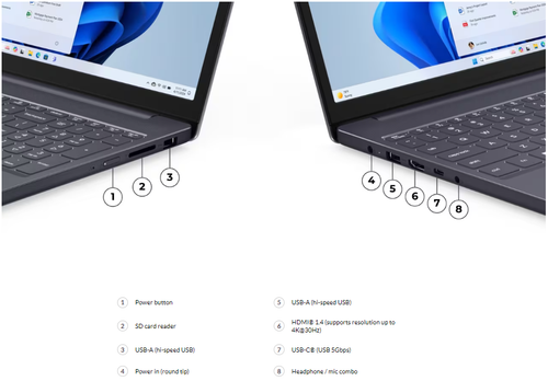 Lenovo IdeaPad Slim 3i Intel 5 210H 8GB 512GB SSD - Bild 4 von 6