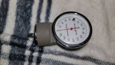 #ad Analog Pressure Gauge Manometer 0–300 mmHg $19.99