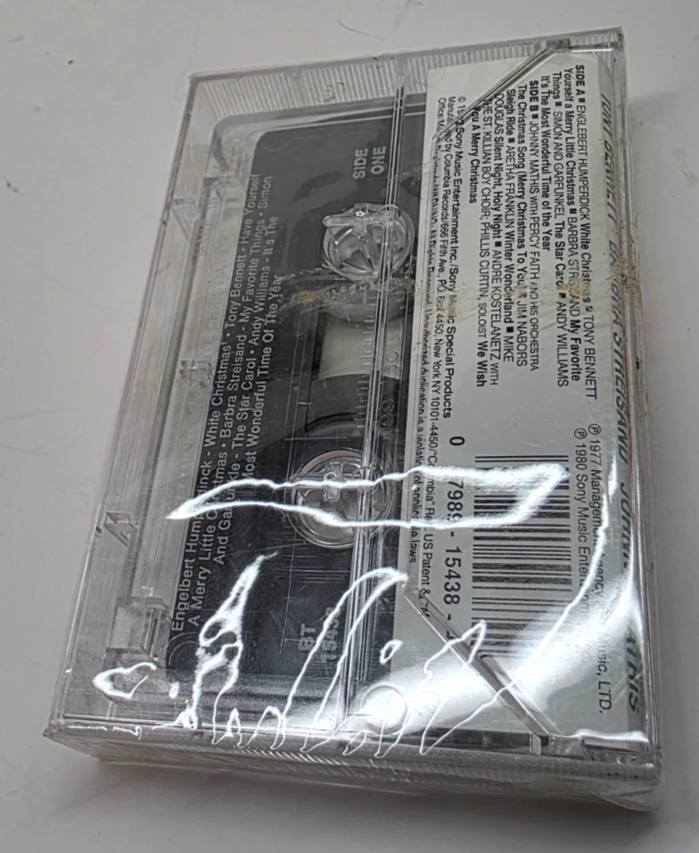 Dreaming Of A White Christmas Various Artist Cassette Tape (Sealed 1992) Sony - Image 4 of 4