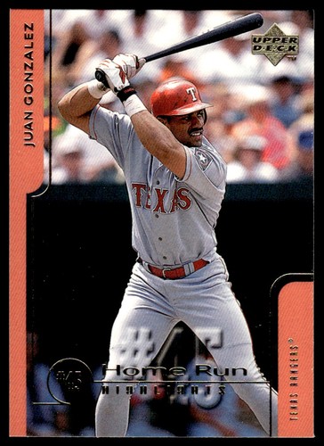 1999 Upper Deck Challengers for 70 Juan Gonzalez #55 card