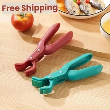 Hot Bowl Gripper Anti Scalding Plate Tongs Kitchen Gadget Heat Resistant Holder