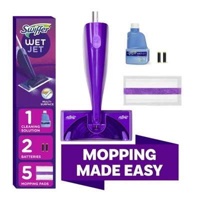 #ad #ad Swiffer Wet Jet Mop Floor Cleaner for Mopping Wood Laminate Tile Cleaning Set $29.30