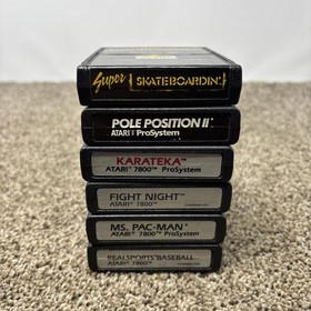 Atari 7800 Game Lot Of 6 Tested