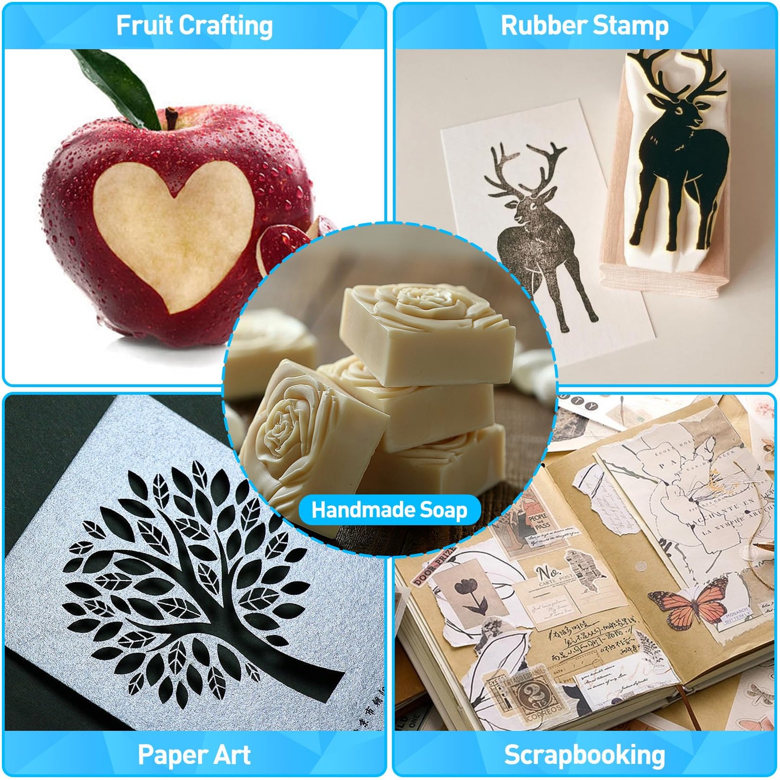 Exacto Knife, 3 Exacto Knives with 30 Exacto Blades 11, Craft Knife, Hobby Kn...